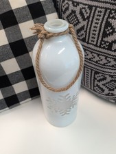 Glass Christmas Decor Jug