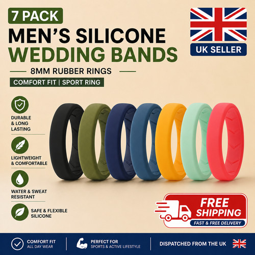 Mens silicone wedding - silicone, band