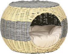 Pawhut Wicker Cat House