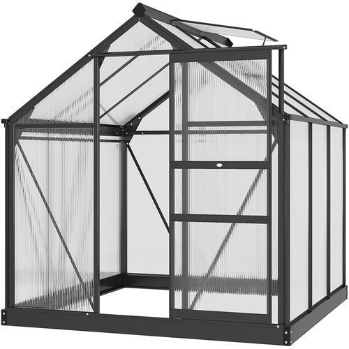 Greenhouse walk 6x6ft grey - 6x6ft,