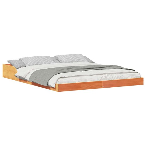 Bed frame solid pine wood - bed,