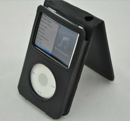 Black leather case - black,