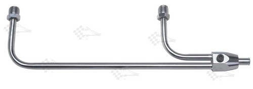 Chrome fuel line - -, holley