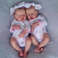 1 Pc Twins Reborn Doll Handmade Unisex Lifelike Realistic Baby Boy Girl Toy Gift