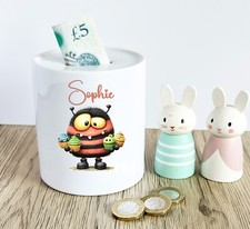Cute Personalised Child Money Box Child Piggy Bank Keepsake Baby Gift Memento
