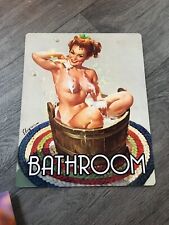 FUNNY Humorous  bathroom   metal sign man cave wall plaque  Tin 25cm  x 20cm