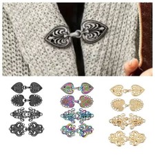 4 Pieces Sweater Shawl Duck Mouth Clips Cardigan Collar Clips Alloy Cloak Clasps