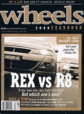 Wheels 00 Year Book MX-5 HSV Clubsport R8 BMW M3 MR2 Spyder WRX S60 Volvo Camry 