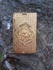 Rare Beautiful The  Beatrice gilt Victorian Needle Case  4  folding compartments