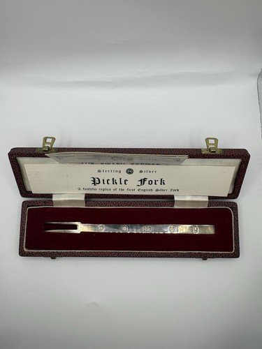 Sterling silver pickle fork - sterling,