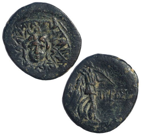 Ancient greek bronze coin - ancient, of