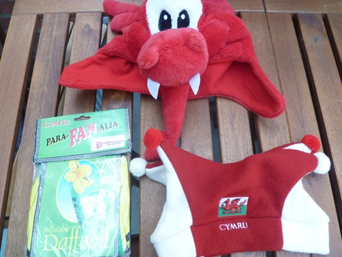 Welsh dragon jesters - welsh, hats