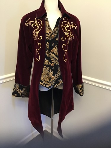 Men medieval steampunk red - medieval,