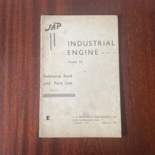 J.A.P Industrial Engines Model 55 reference book & parts list SB/R/01 original