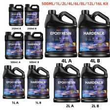 Bulk 500ML 1L 1.5L 2L 3L 4L 6L 8L 12L 16L Epoxy Resin Kit - Clear 1:1 AB Glue OK