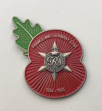 France And Germany Star 🌺Flower Of Remembrance 3D ( FG/S-78 )