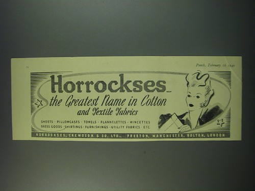 1949 horrockses linens - 1949,
