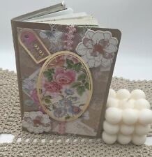 Junk Journal Handmade  4x6inches Gift, Birthday / Vintage Ephemera/ Lined/ Rose