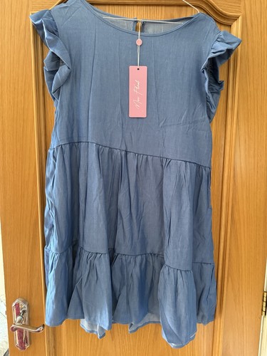 Miss floral denim - floral, tiered