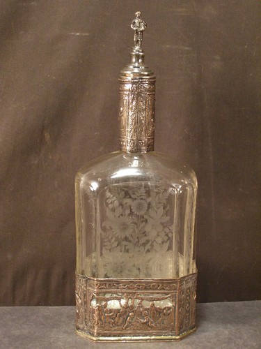 Figural silver overlay - c,