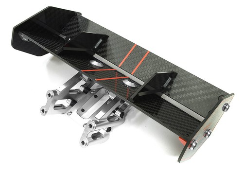 Carbon fiber rear aero wing - carbon,