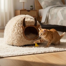 Pet Cat Kitten Puppy Bed Igloo