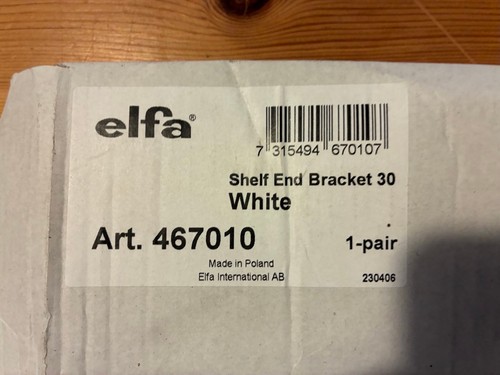Elfa shelf end - shelf, 30cm