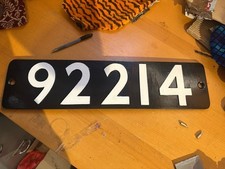 British Railways Class 9f Smoke Box Plate (wooden Replica) 92214