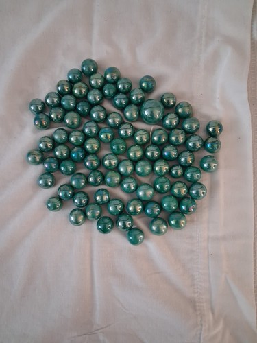 Green marbles and large - marbles,