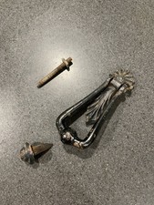 Cast iron door knocker etc 