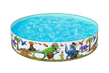 Bestway| Dinosaur Paddling Pool, Kiddie Swimming Pool, Inflatable Above Ground P