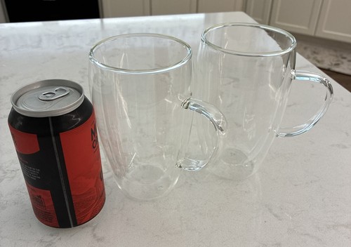 2pcs double wall glass - double,