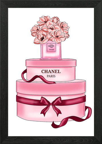 Chanel boxes framed wall - boxes, art