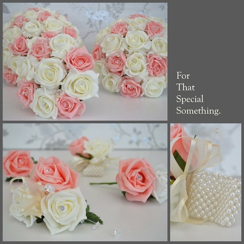 Wedding bouquet salmon - bouquet., pink