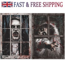 Halloween Scary Ghost Window