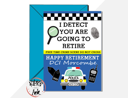 Police retirement personalised