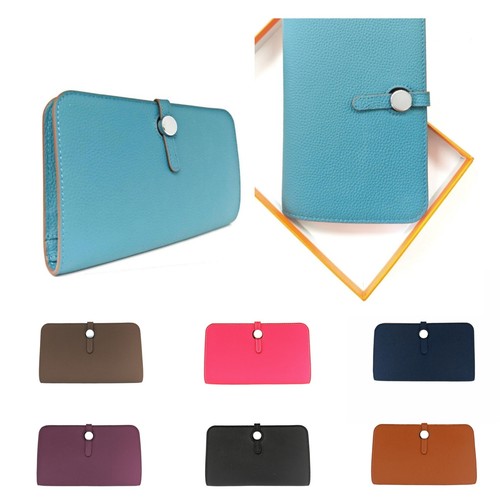 Real leather woman long purse - leather,