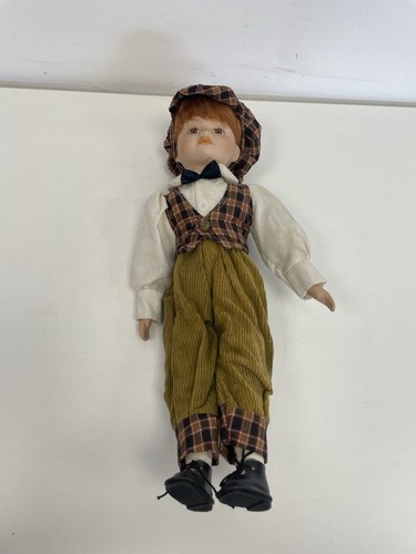 Vintage porcelain doll boy - vintage,