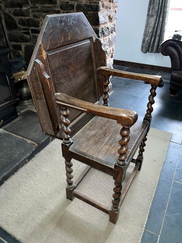 Antique oak metamorphic - antique, chair