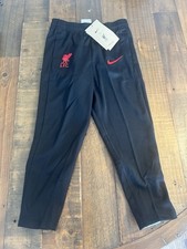 Kids Liverpool FC Nike Training Tracksuit Bottoms - Black - Size Small