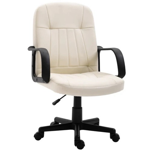 Homcom leather office chair - leather,