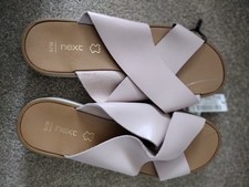 Next Pink  Leather Sandals Size 5 NWT