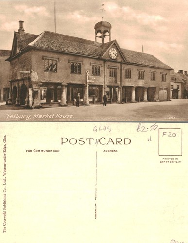 Vintage postcard tetbury - vintage,