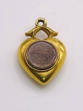 Antique 18ct Gold Puffy Heart