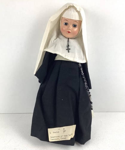 Vintage 1950 nun doll - nun,