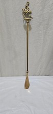 SOLID BRASS SHOE HORN WITH A