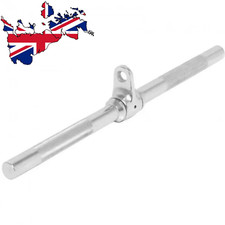 Rotating Straight Multi Gym Bar Cable Attachment Bicep Arm Curl/Tricep Push Down