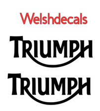 Triumph tank fairing decal