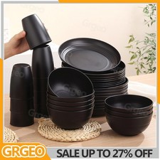Black 16/32 Piece Dinnerware