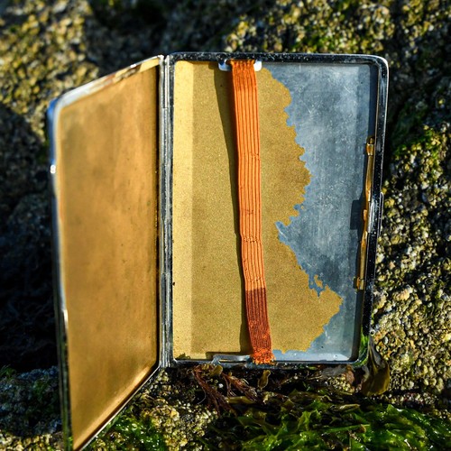 Vintage english cigarette case - vintage,